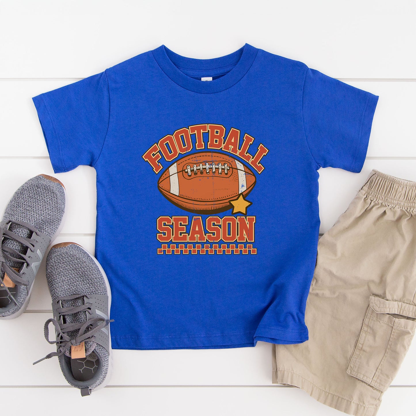 Football Season Star | Toddler Graphic Short Sleeve Tee