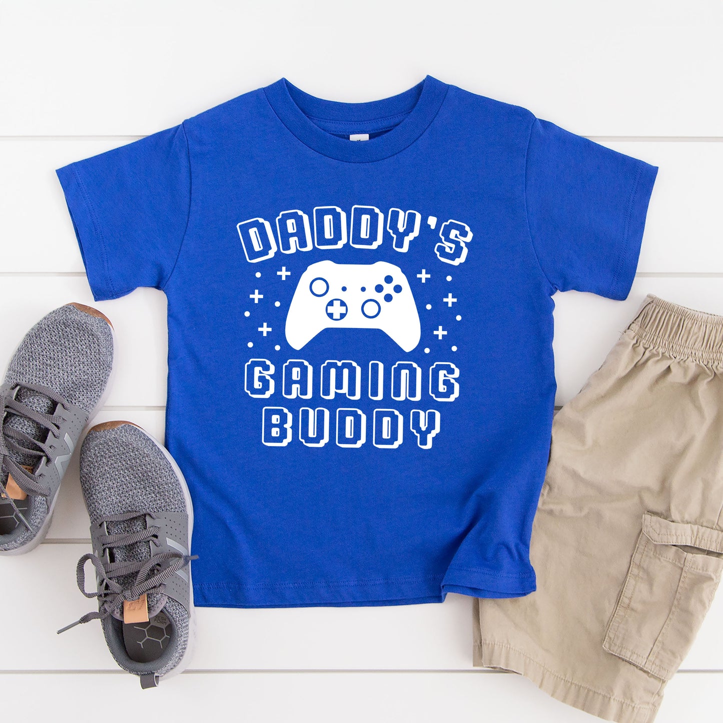 Daddy's Gaming Buddy | Toddler Graphic Short Sleeve Tee