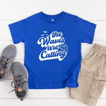 The Waves Are Calling | Toddler Graphic Short Sleeve Tee