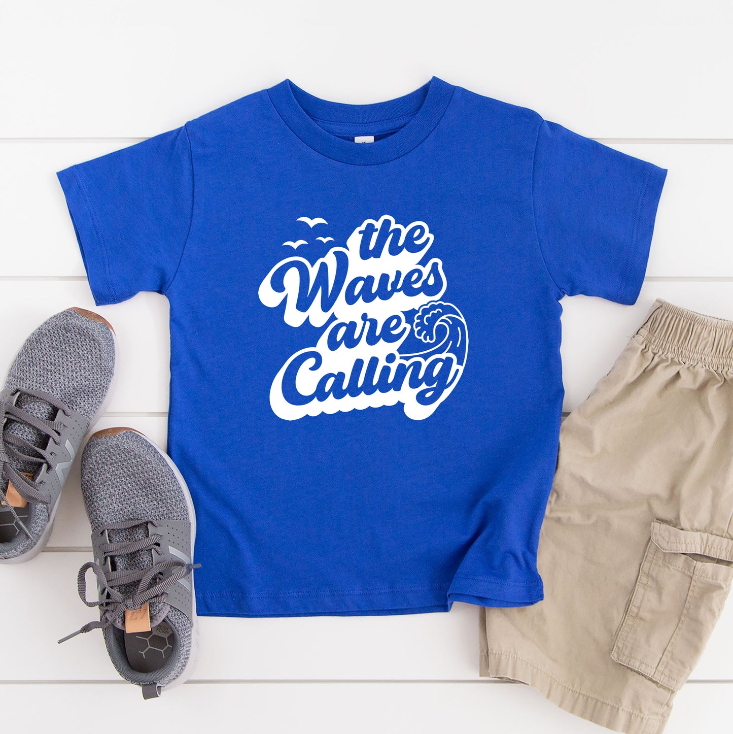 The Waves Are Calling | Youth Graphic Short Sleeve Tee