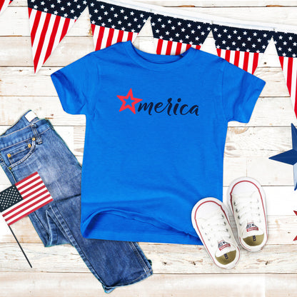 Merica Star | Youth Graphic Short Sleeve Tee