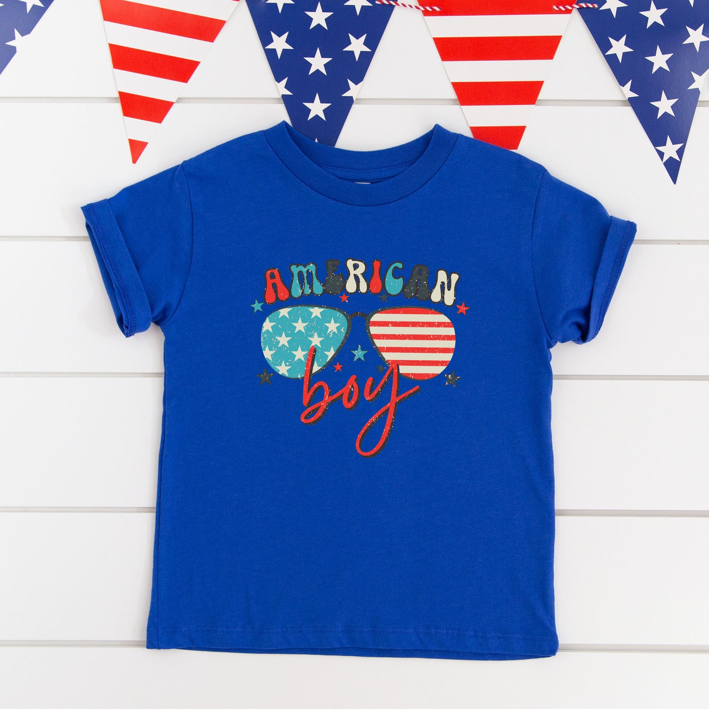 American Boy Sunglasses | Toddler Graphic Short Sleeve Tee