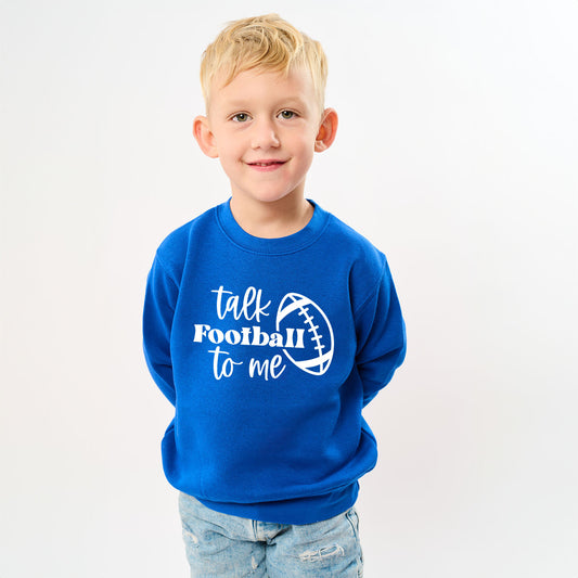 Talk Football To Me Ball | Toddler Graphic Sweatshirt