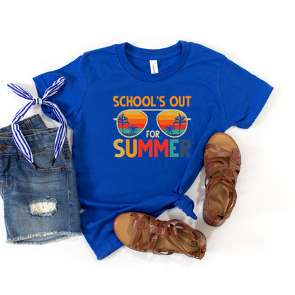 School's Out Sunglasses | Youth Graphic Short Sleeve Tee