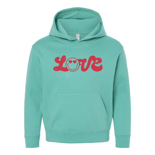 Love Smiley Face | Youth Graphic Hoodie