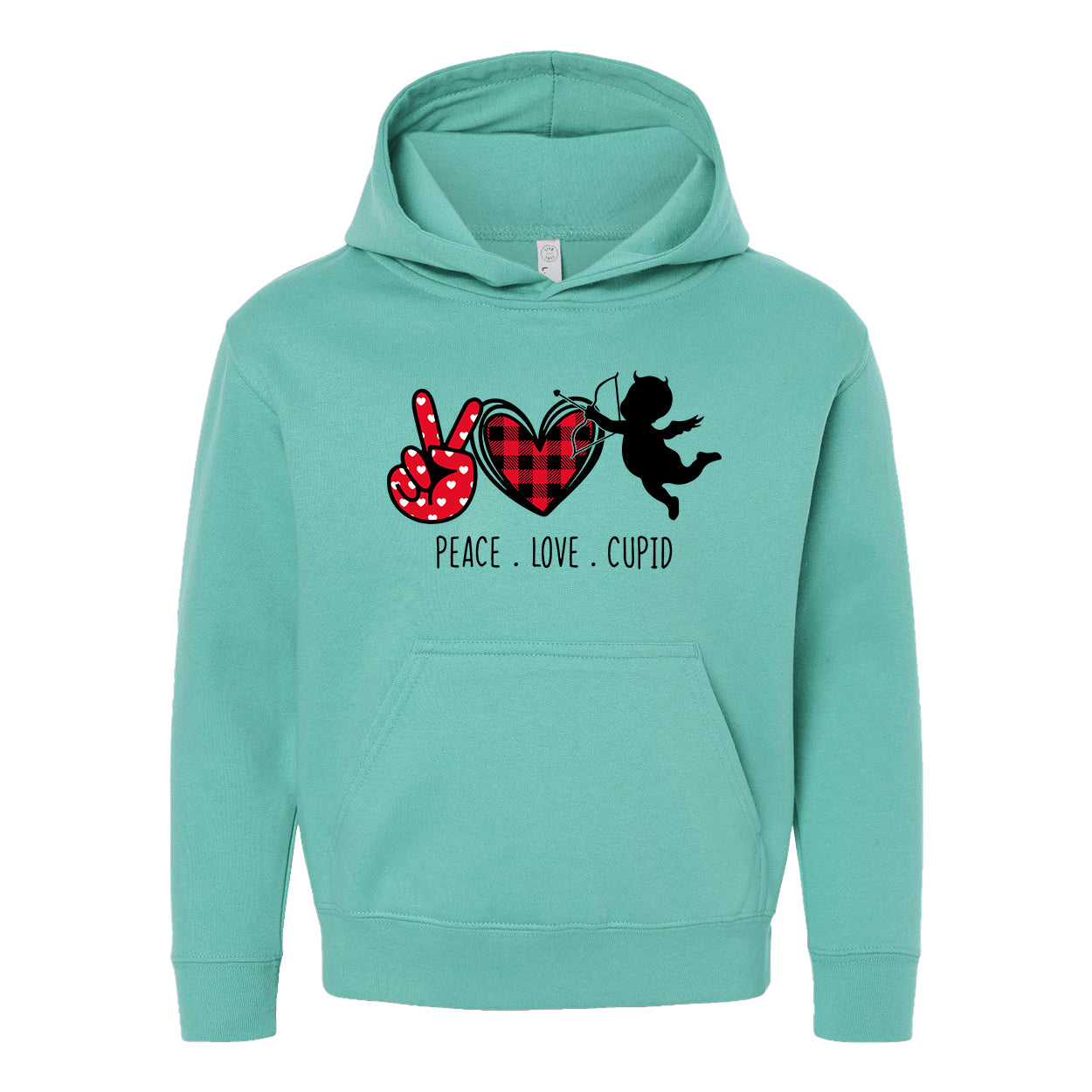 Peace Love Cupid | Youth Graphic Hoodie