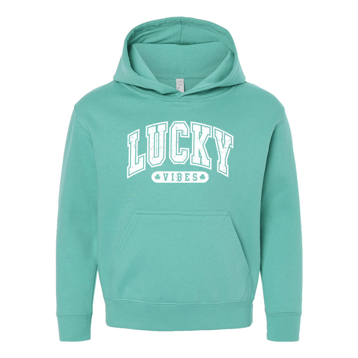 Lucky Vibes Distressed | Youth Graphic Hoodie