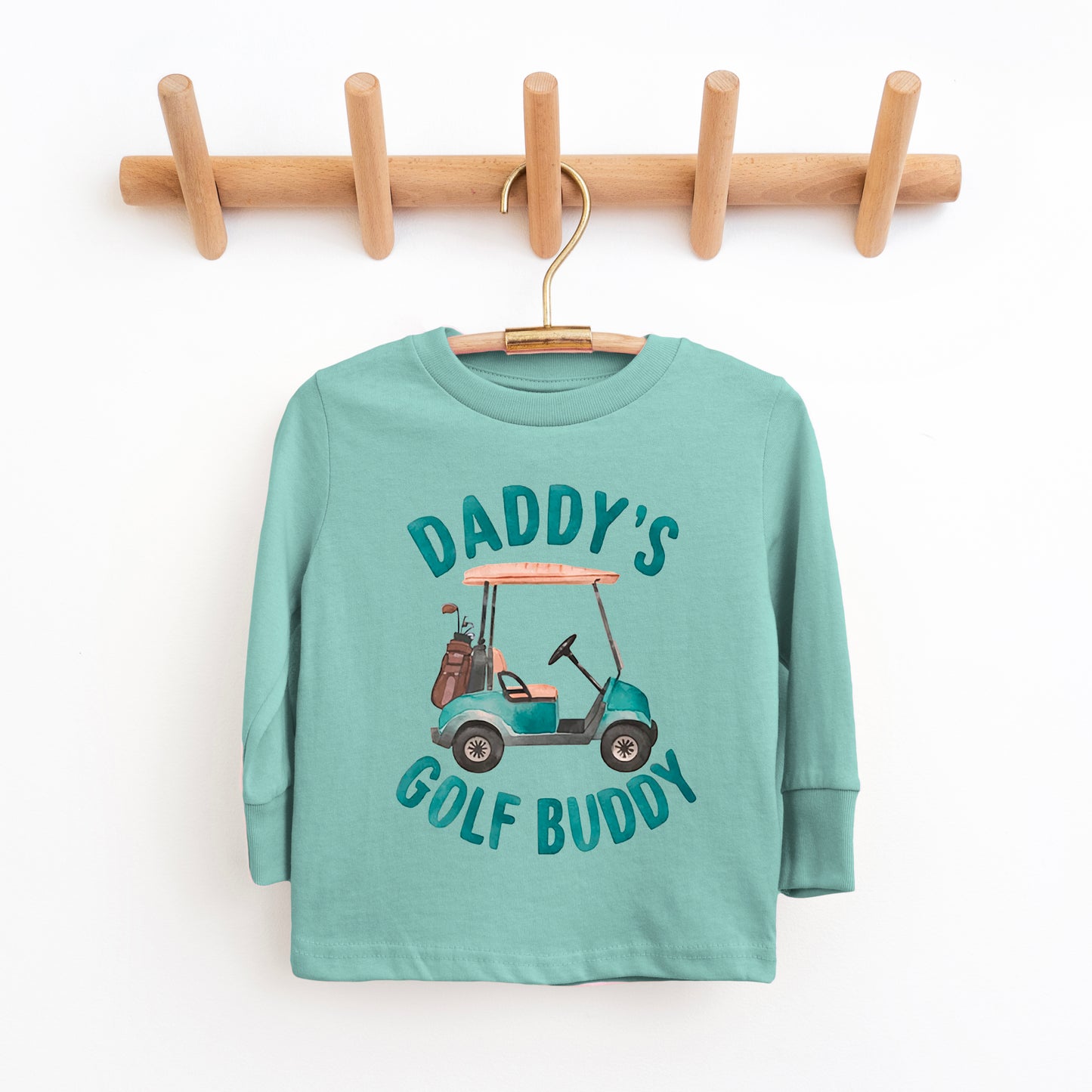 Daddy's Golf Buddy | Toddler Graphic Long Sleeve Tee