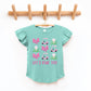 Let's Par Tee Coquette | Toddler Graphic Flutter Sleeve Tee