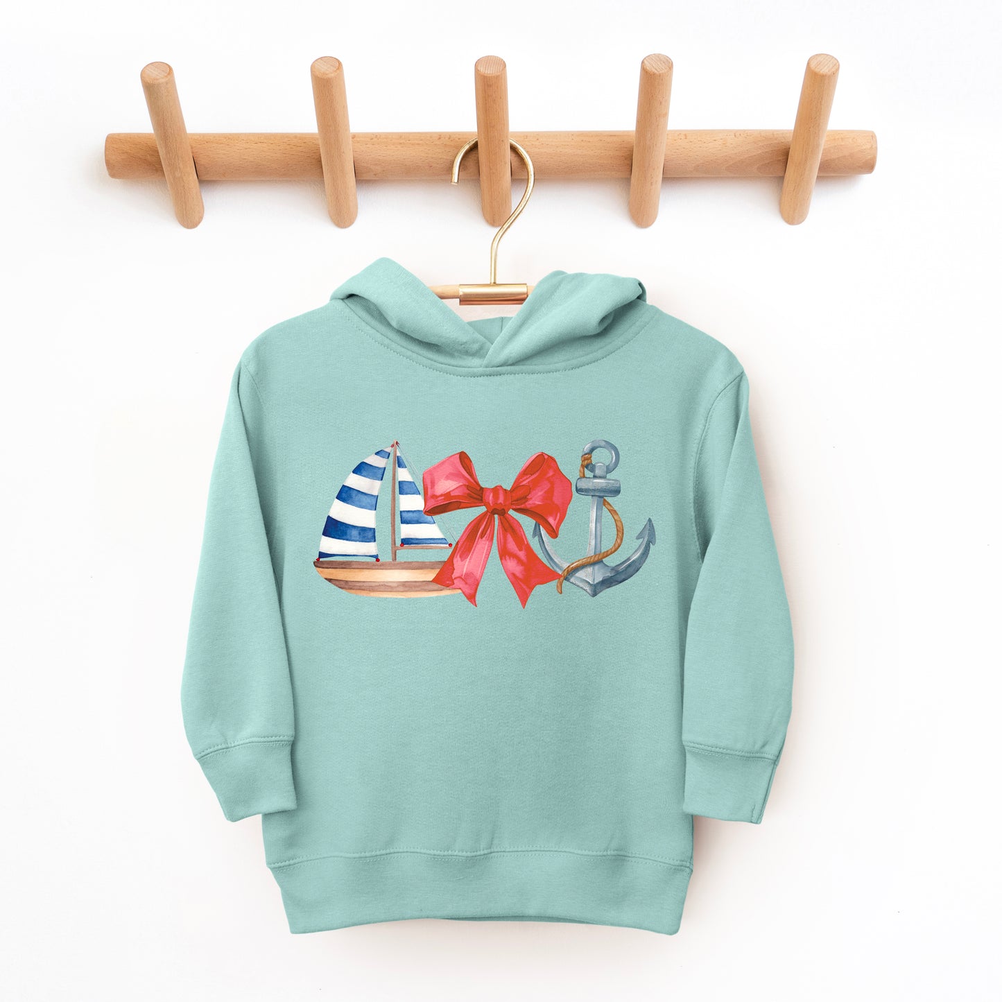 Coquette Ship Anchor | Toddler Graphic Hoodie