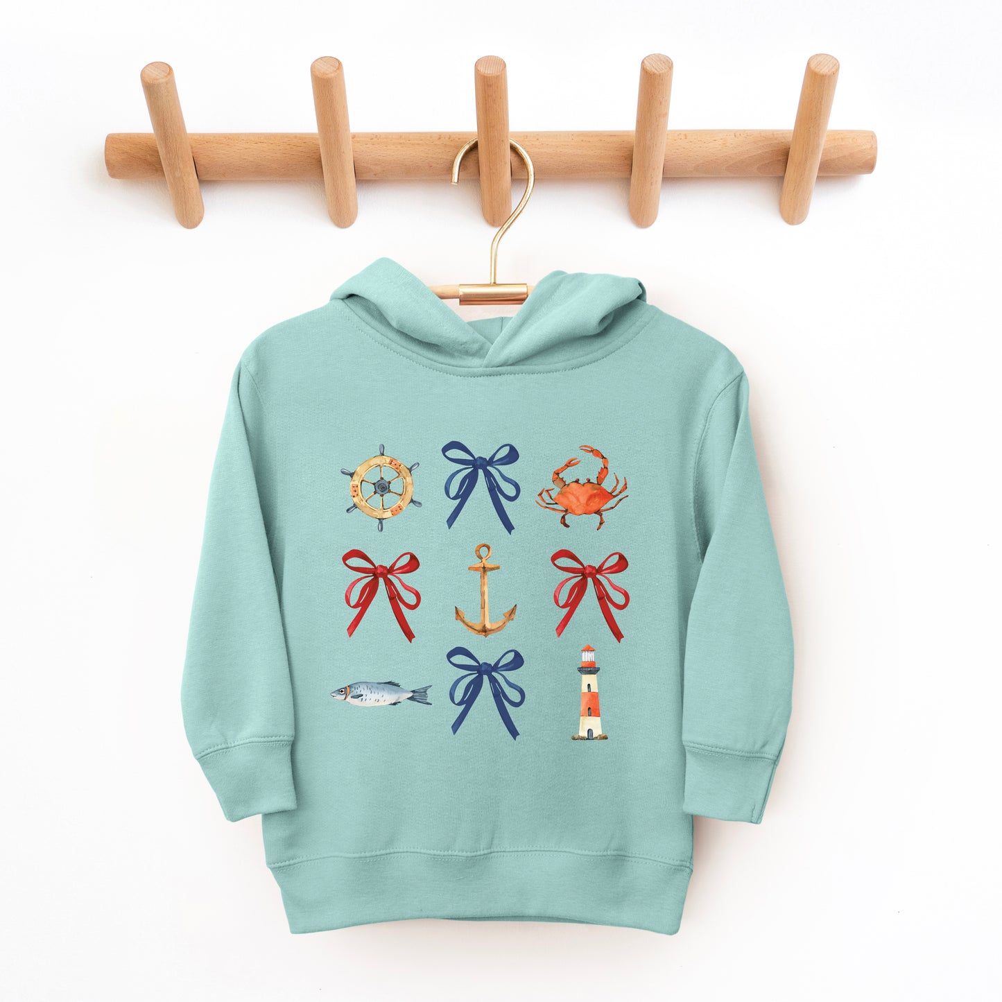 Coquette Nautical Collage | Toddler Graphic Hoodie