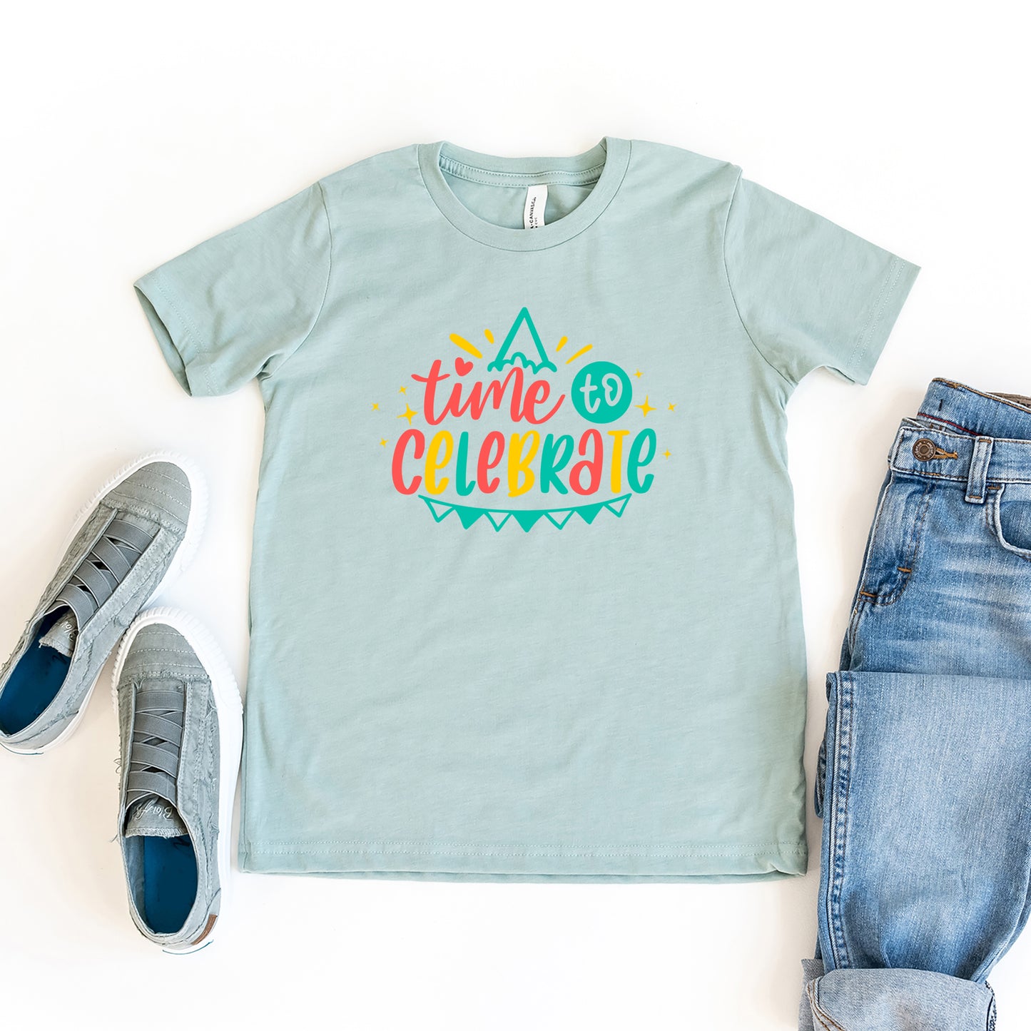 Time To Celebrate | Toddler Graphic Short Sleeve Tee