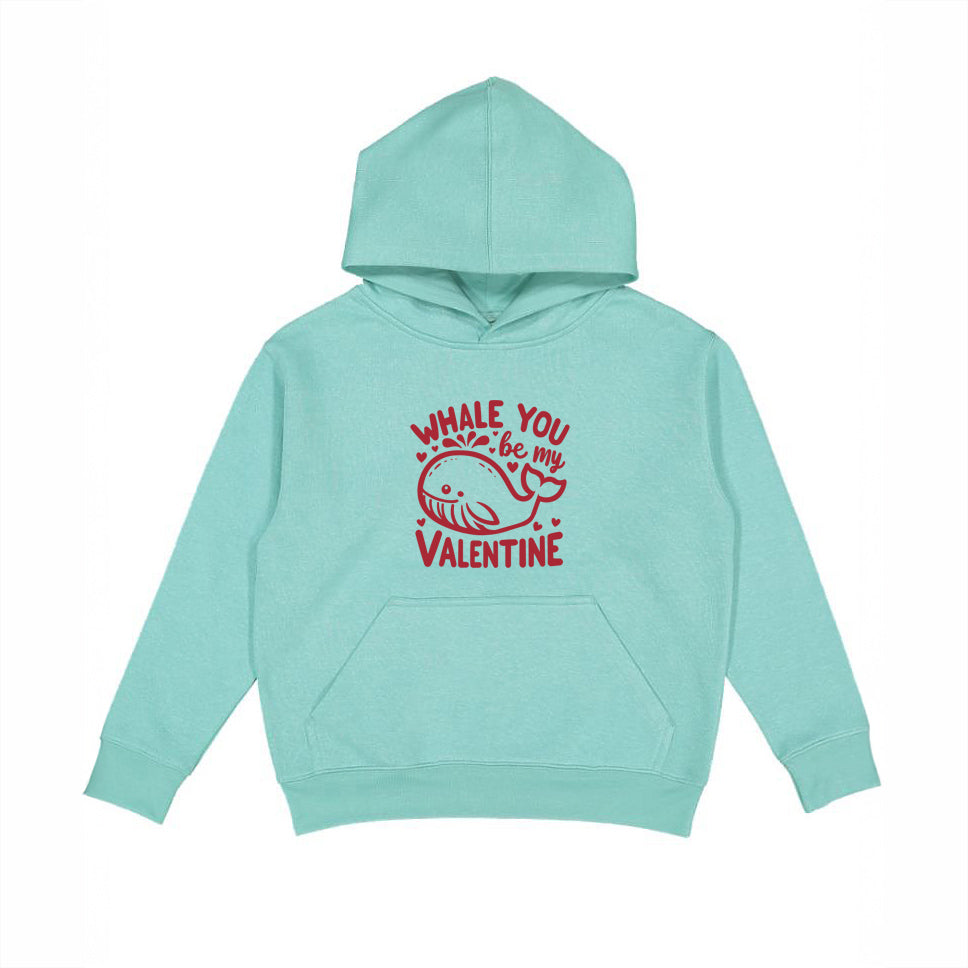 Valentine's Whale | Youth Graphic Hoodie