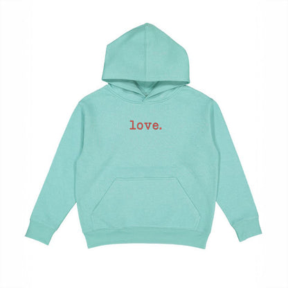 Embroidered Love Typewriter | Youth Graphic Hoodie