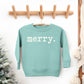 Merry Puff Print | Youth Ultra-Soft Graphic Sweatshirt