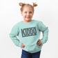 Kiddo Checkered | Toddler Graphic Sweatshirt