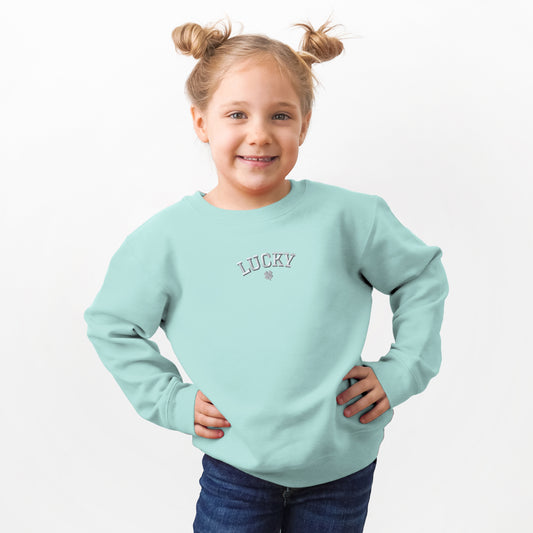 Embroidered Lucky Clover | Toddler Graphic Sweatshirt
