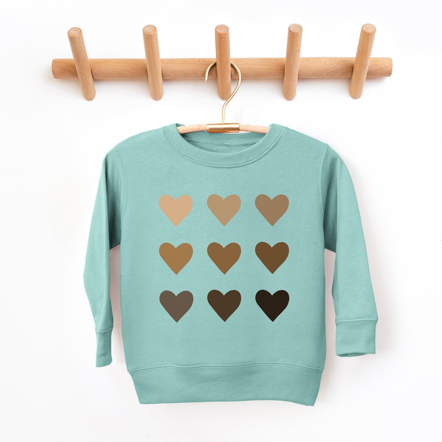 Melanin Hearts | Toddler Graphic Sweatshirt