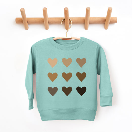 Melanin Hearts | Youth Ultra-Soft Graphic Sweatshirt