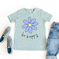 Be Happy Flower | Youth Short Sleeve Crew Neck