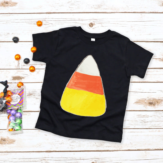 Watercolor Candy Corn | Youth Graphic Short Sleeve Tee