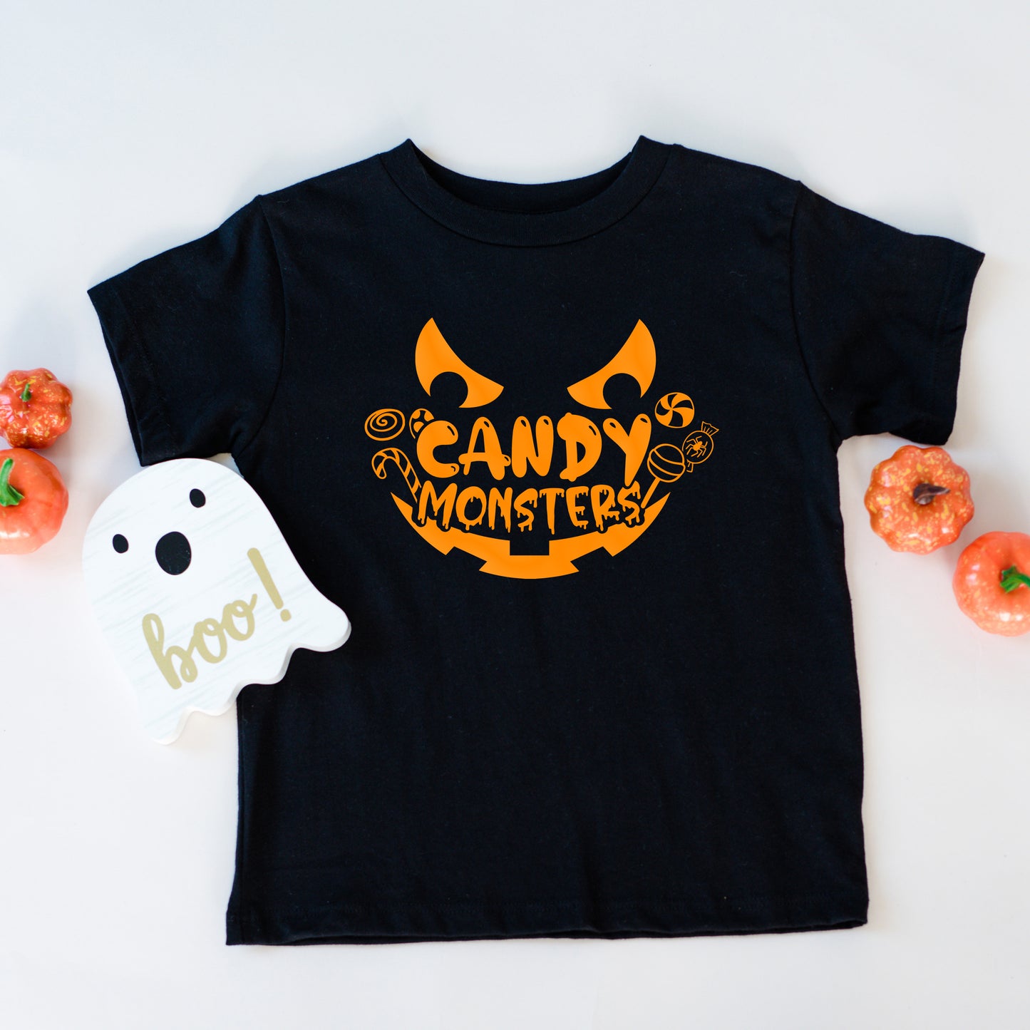 Candy Monster Puff Print | Toddler Graphic Short Sleeve Tee