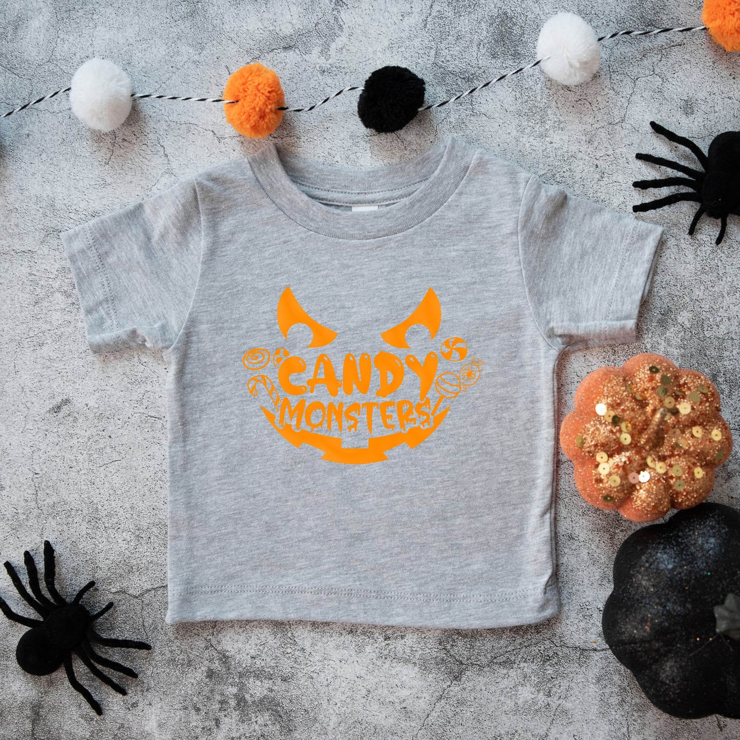 Candy Monster Puff Print | Toddler Graphic Short Sleeve Tee