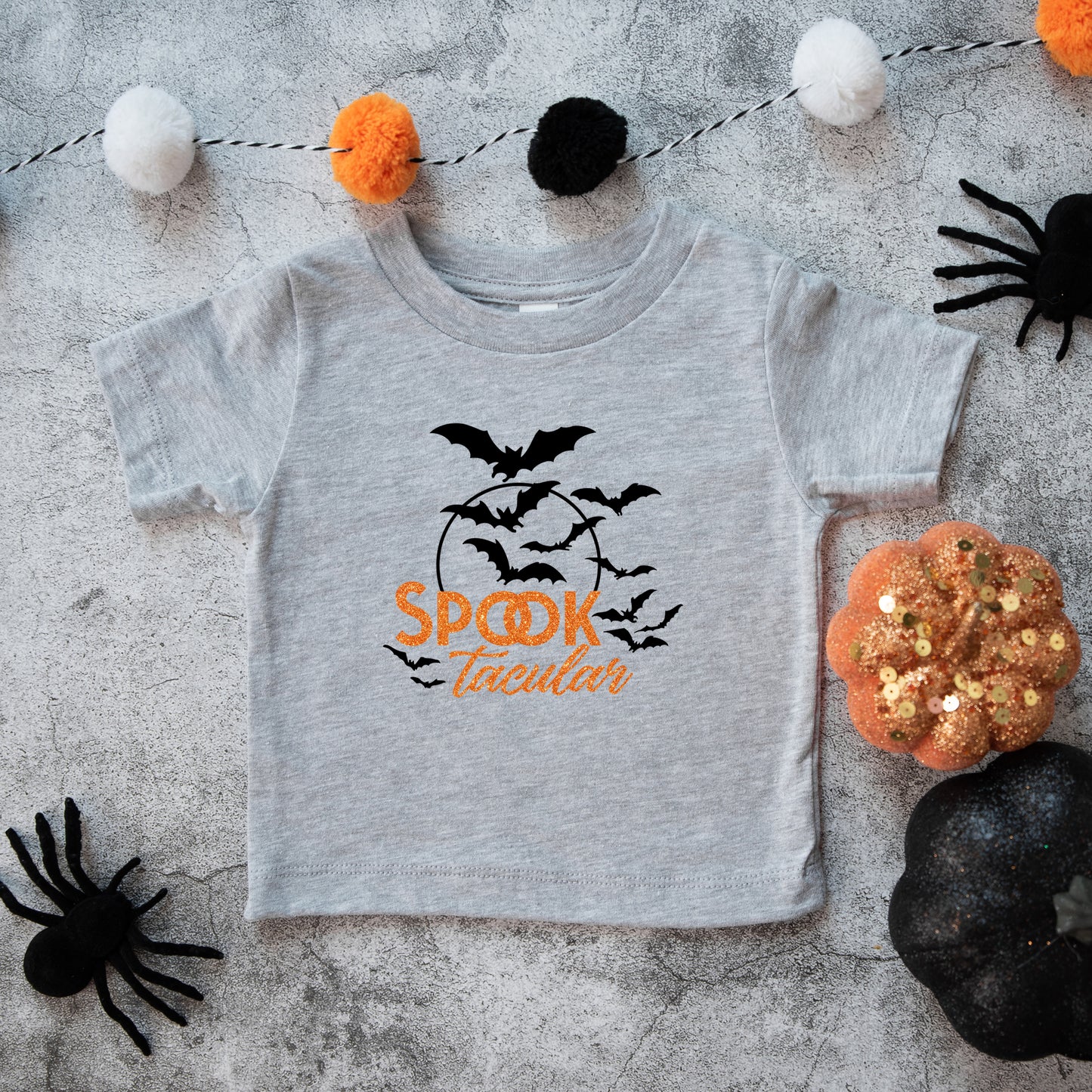 SpookTacular Glitter | Toddler Graphic Short Sleeve Tee