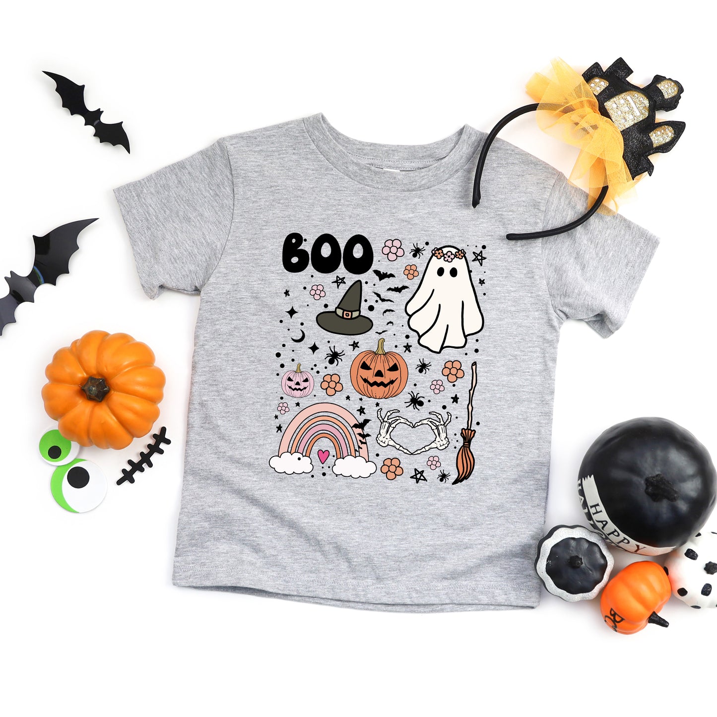 Boo Collage | Toddler Graphic Short Sleeve Tee