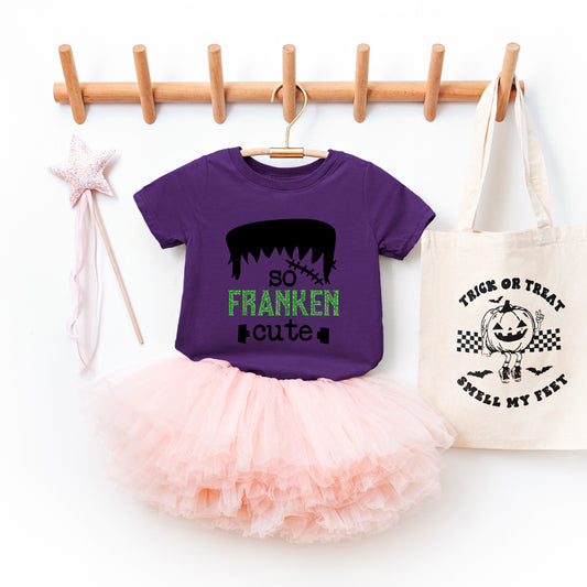 So Franken Cute Glitter | Toddler Graphic Short Sleeve Tee