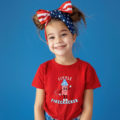 Retro Little Firecracker | Youth Graphic Short Sleeve Tee