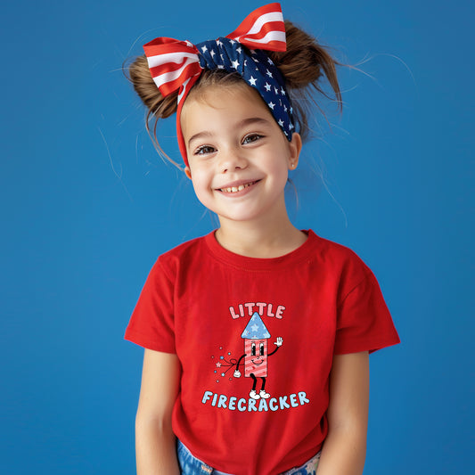 Retro Little Firecracker | Youth Graphic Short Sleeve Tee