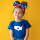 USA Heart Outline | Toddler Graphic Short Sleeve Tee