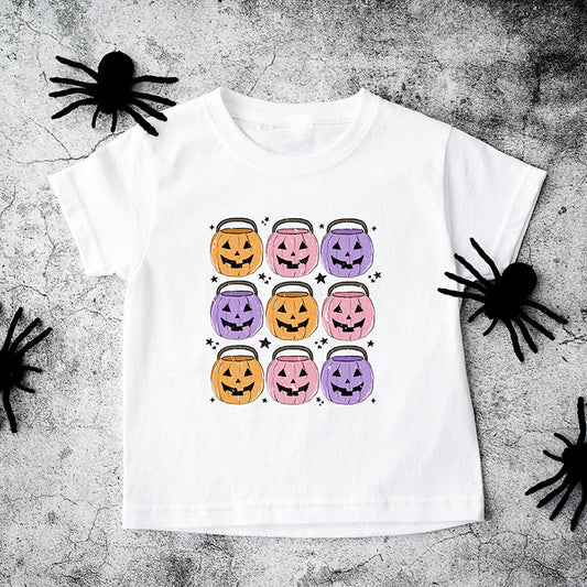 Halloween Candy Bucket Chart | Toddler Graphic Short Sleeve Tee