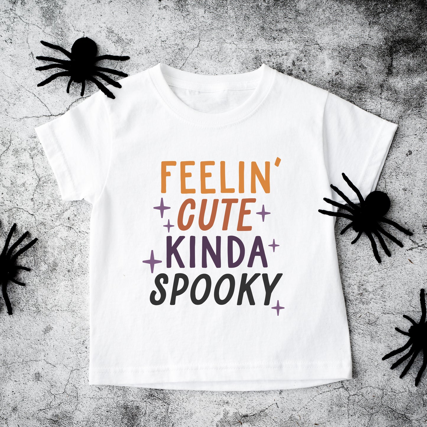 Feelin' Cute Kinda Spooky | Toddler Graphic Short Sleeve Tee