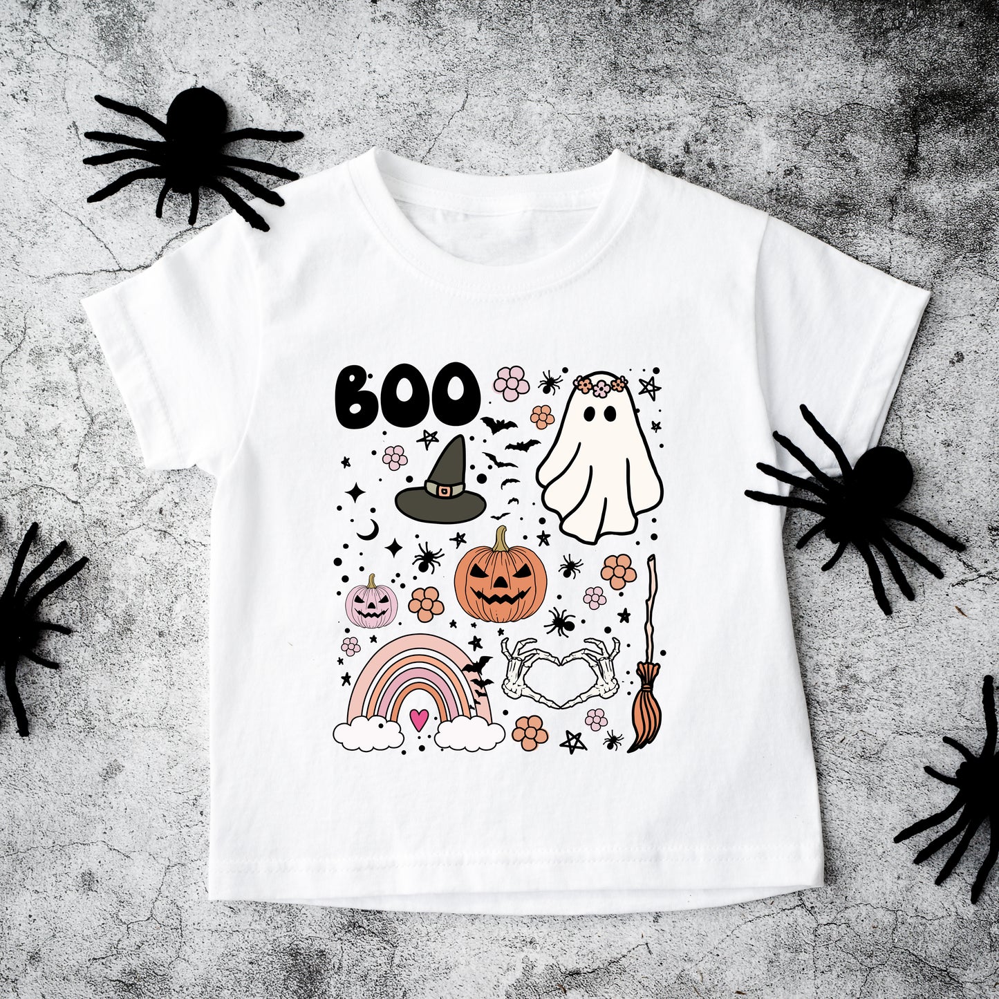 Boo Collage | Toddler Graphic Short Sleeve Tee