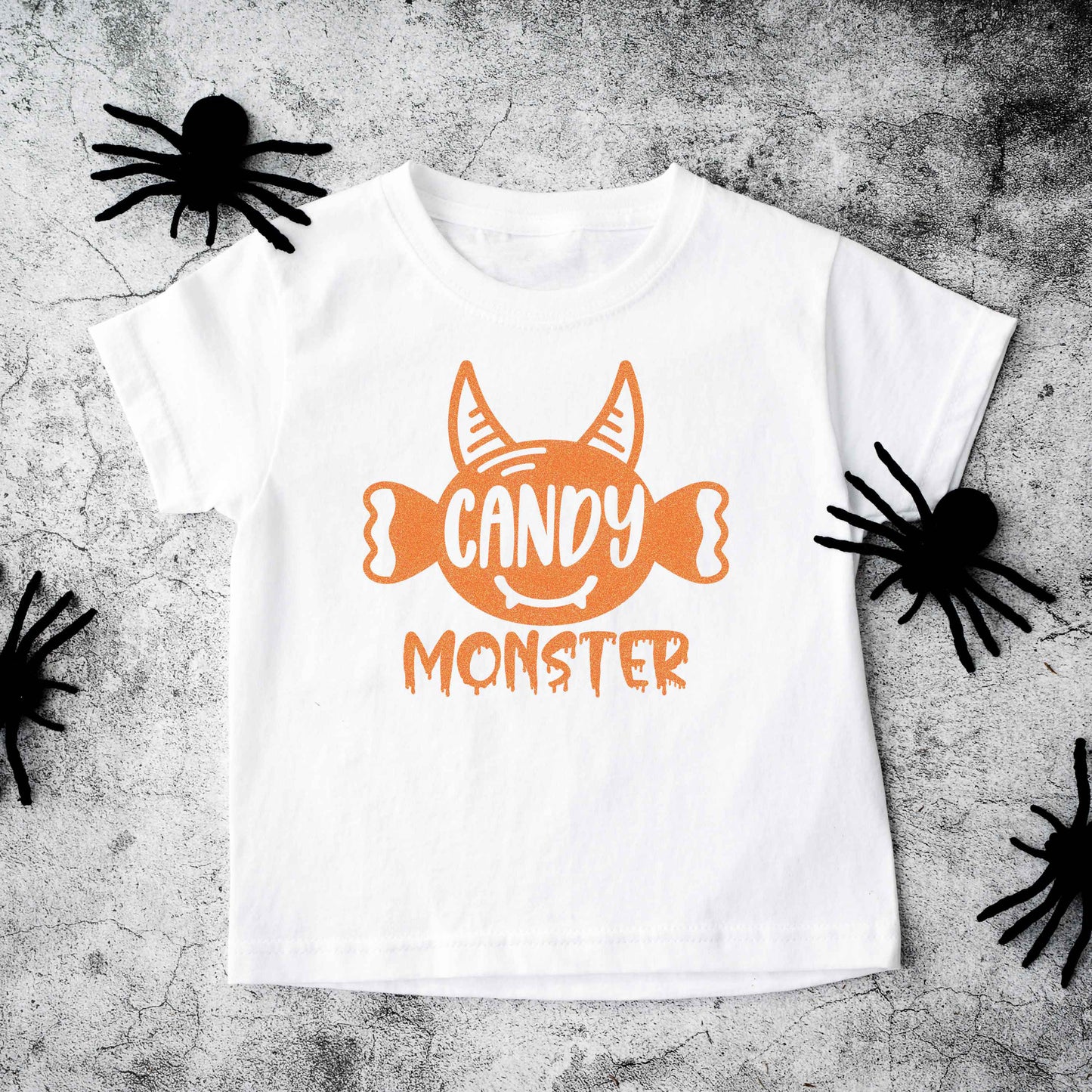 Candy Monster Horns Glitter | Toddler Graphic Short Sleeve Tee