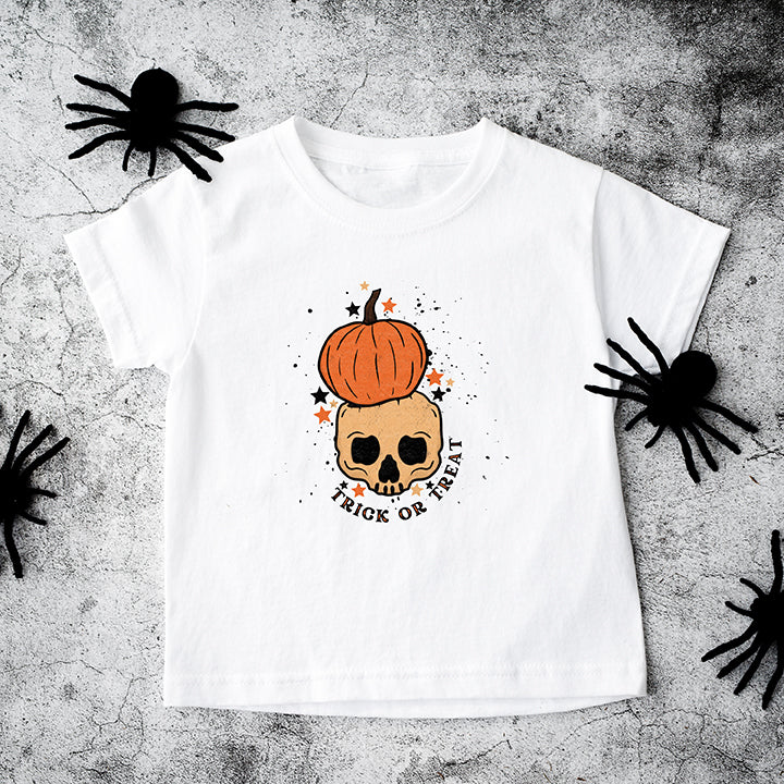 Trick Or Treat Skull | Toddler Graphic Short Sleeve Tee