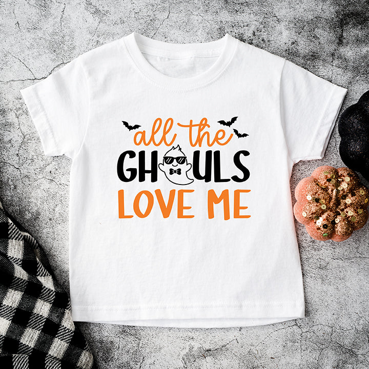 All The Ghouls Love Me Bats | Toddler Graphic Short Sleeve Tee