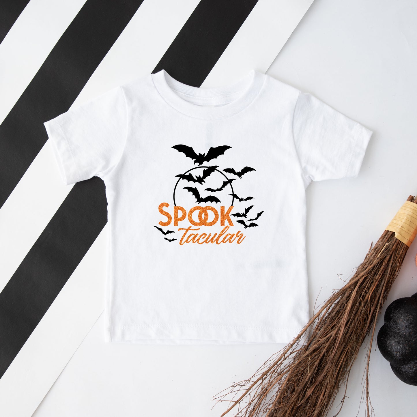 SpookTacular Glitter | Toddler Graphic Short Sleeve Tee