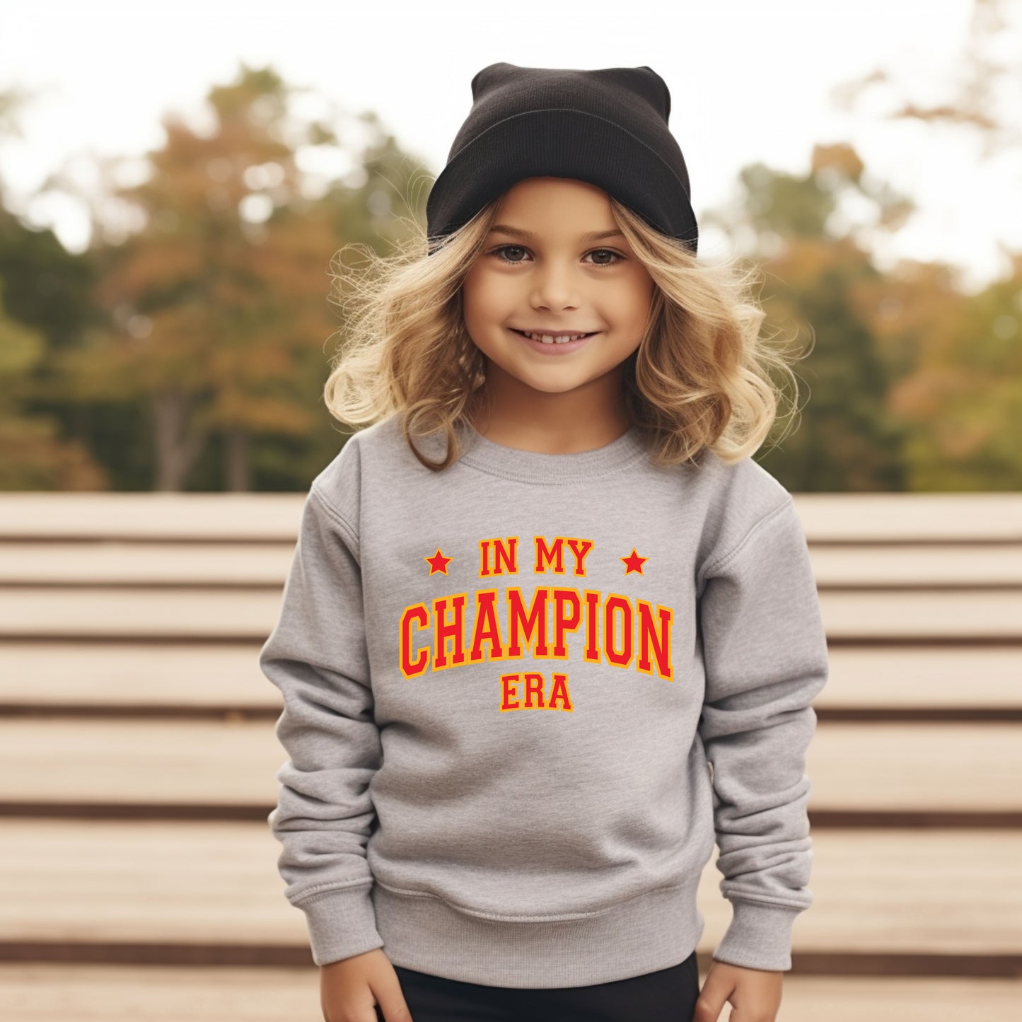 Red In My Champion Era | Toddler Graphic Sweatshirt