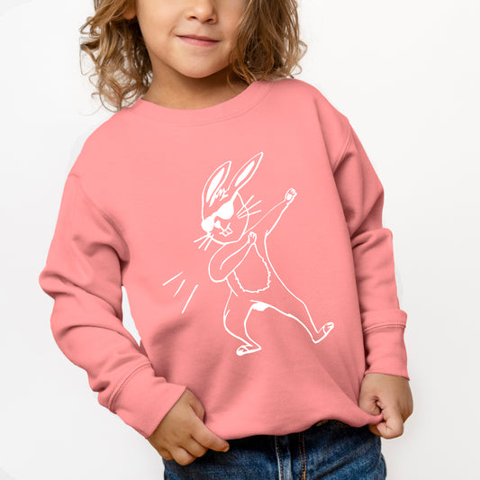 Dabbing Bunny | Toddler Graphic Sweatshirt