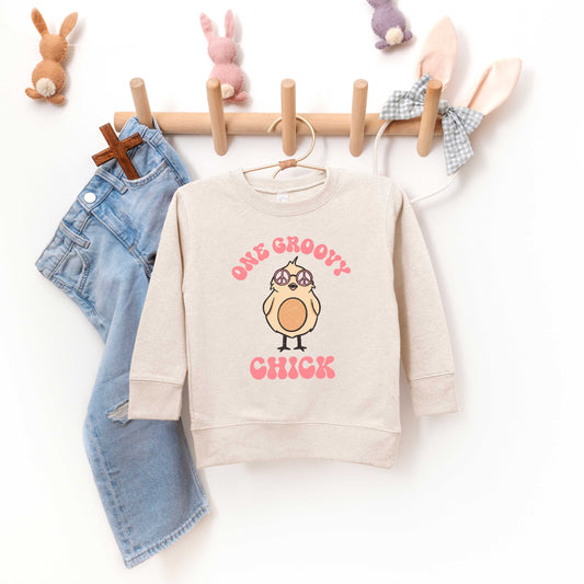 One Groovy Chick | Toddler Graphic Sweatshirt