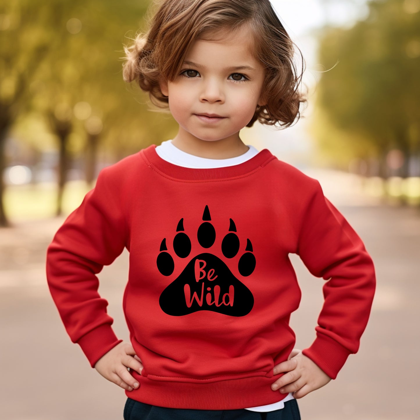 Be Wild Bear Paw | Toddler Graphic Sweatshirt