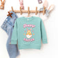 Hoppy Easter Chick Colorful | Toddler Graphic Sweatshirt