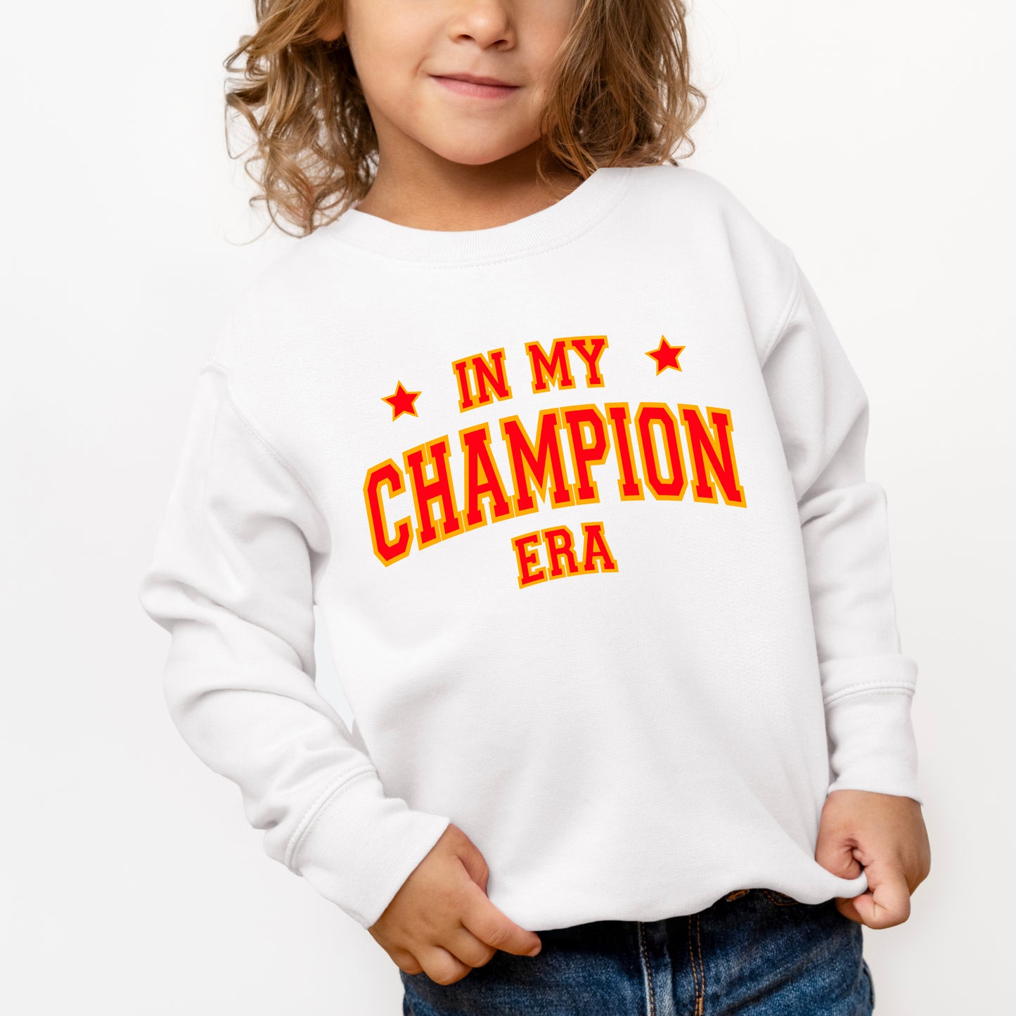 Red In My Champion Era | Toddler Graphic Sweatshirt