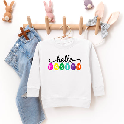 Hello Easter Eggs | Toddler Sweatshirt