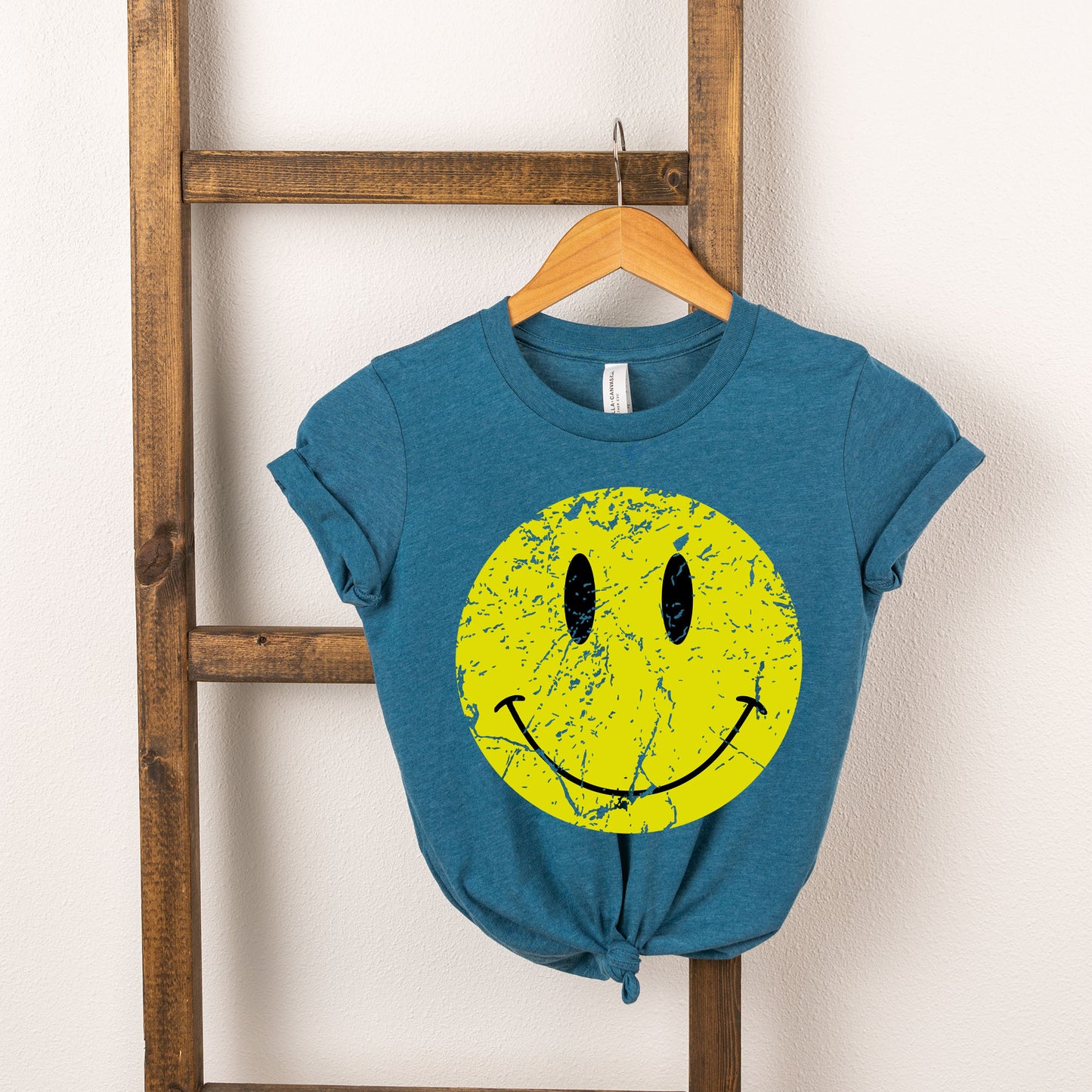 Distressed Smiley Face | Toddler Graphic Short Sleeve Tee