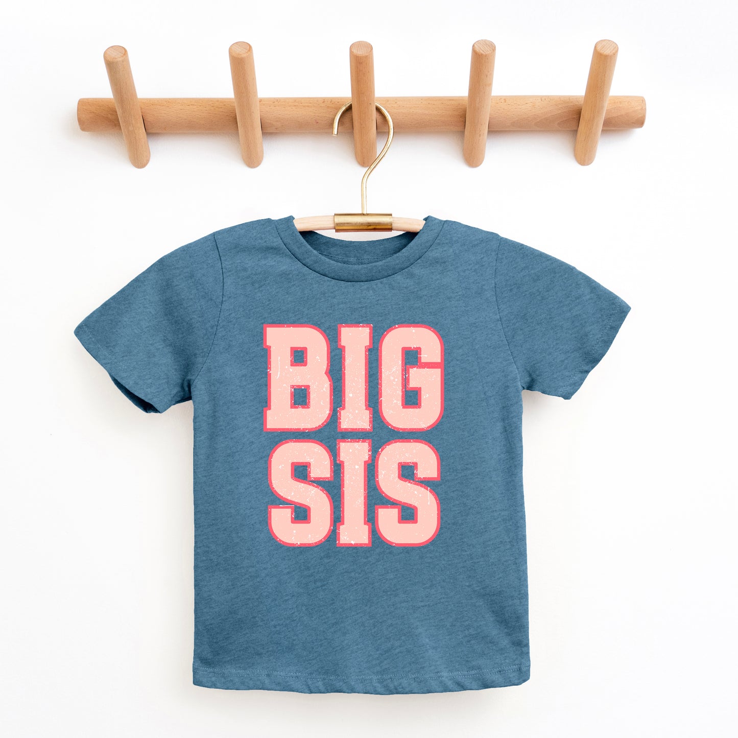 Big Sis Distressed | Toddler Graphic Short Sleeve Tee