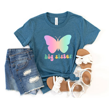 Big Sister Butterfly | Youth Graphic Short Sleeve Tee